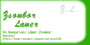 zsombor lamer business card
